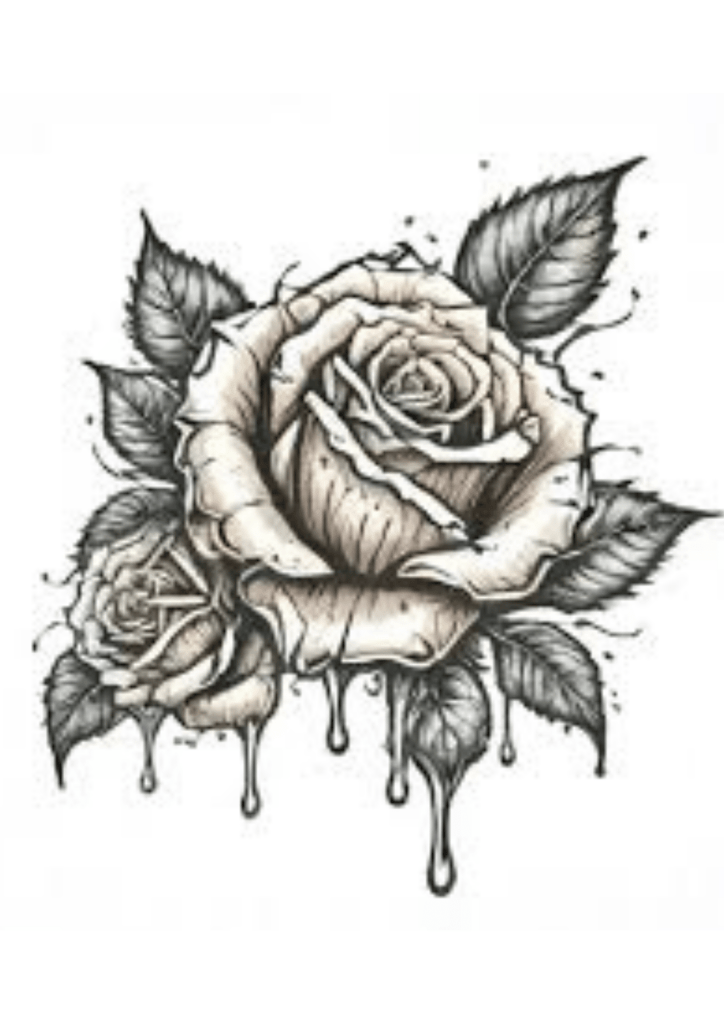 Temporary Tattoo Pretoria - Elbow Rose - TeMaRo™