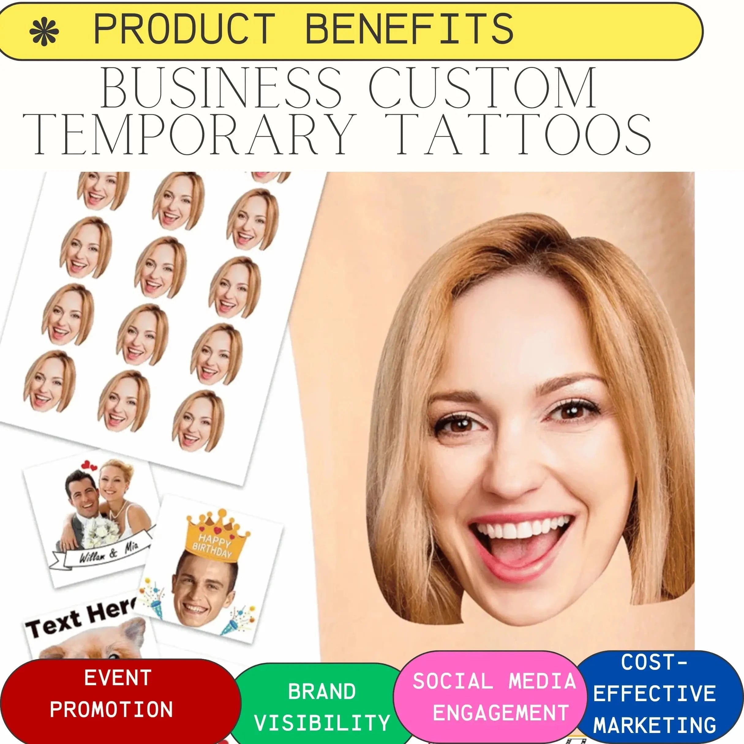 temporary tattoos business benefits for you