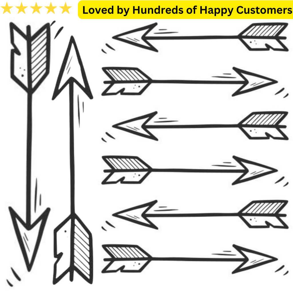 Temporary Tattoos Crazy Store Price - Arrows Pack - TeMaRo™