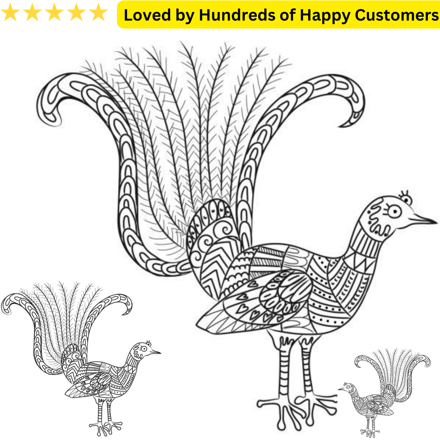 Temp Tattoos - Bird Tribal