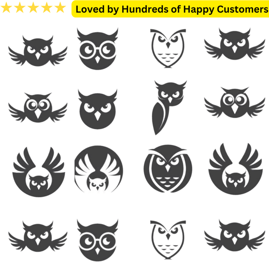 Small Owl Tattoos Sheet