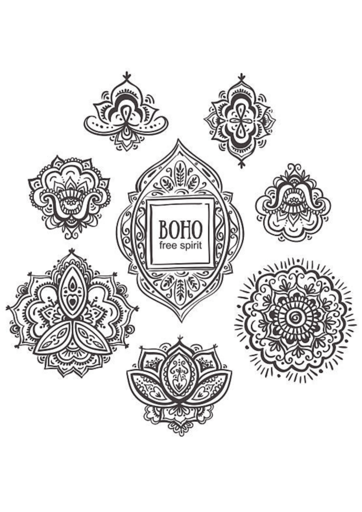 Temporary Tattoos Near Me for Ladies - Boho - TeMaRo™