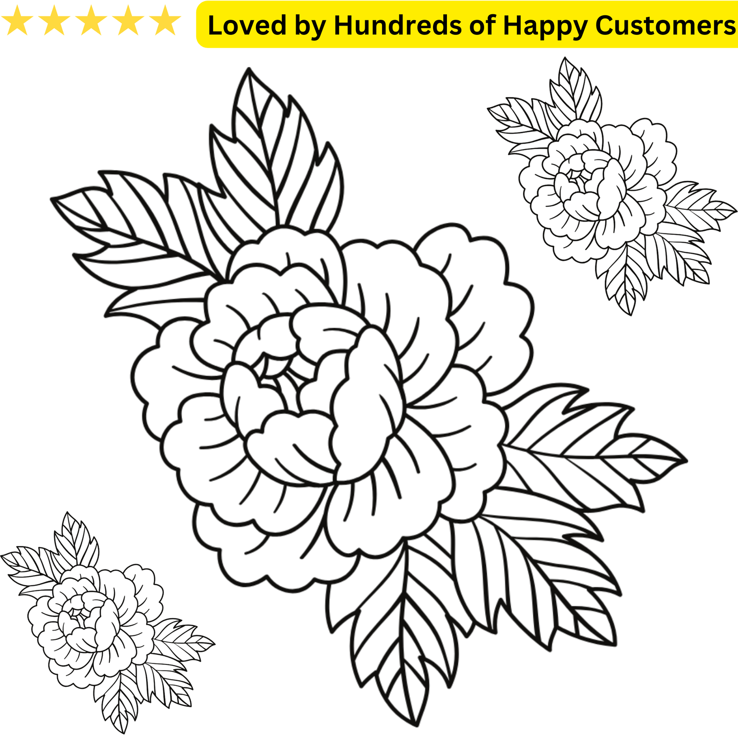 Tattoo Sticker Rose Flower