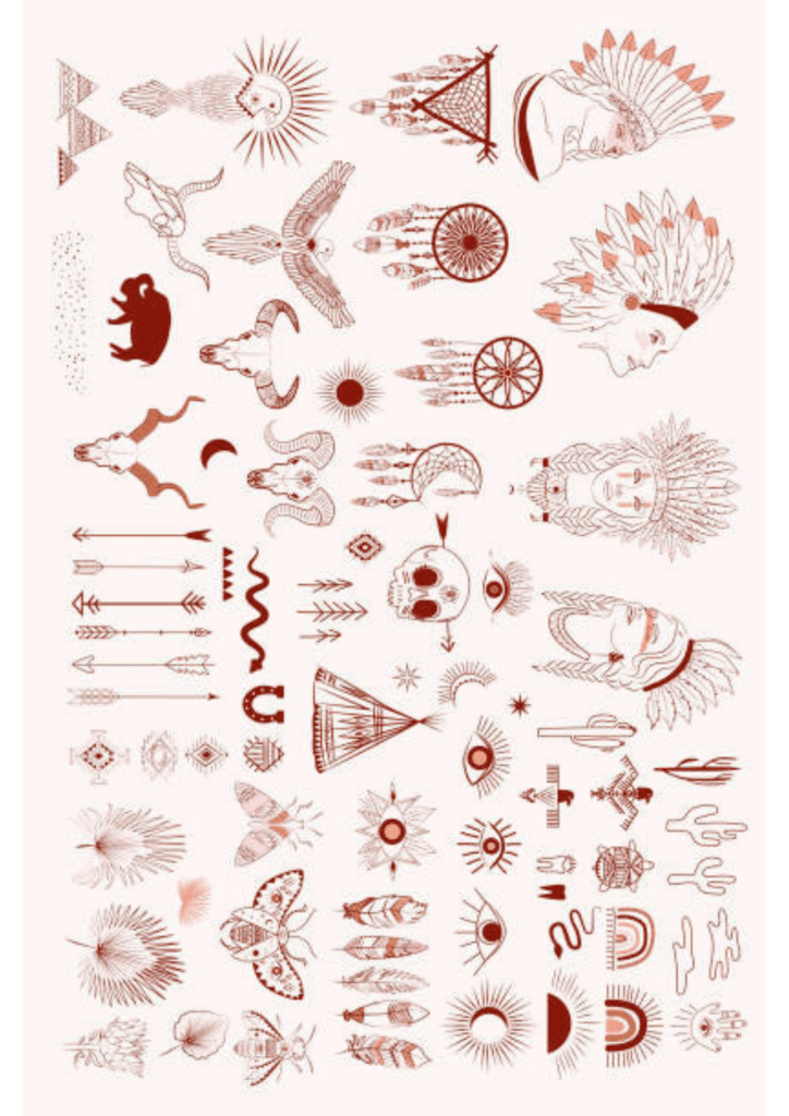Temporary Tribal Tattoos Sheet - TeMaRo™
