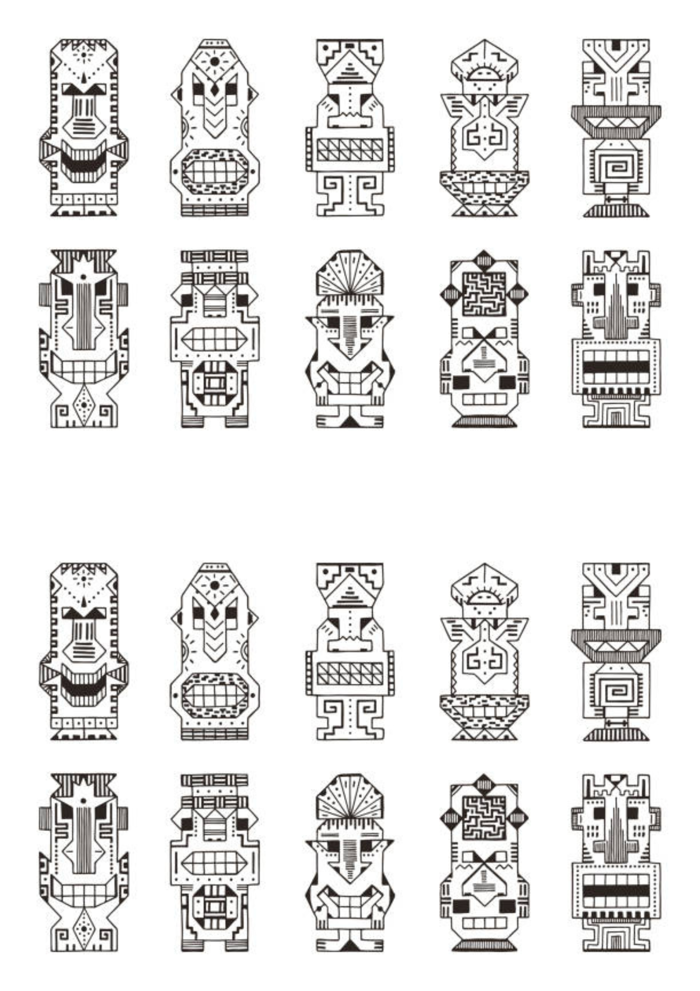 Tribal Tattoo Sheet