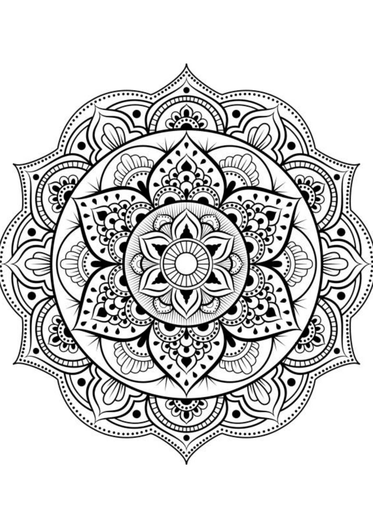 Mandala Tribal Tattoo for Ladies