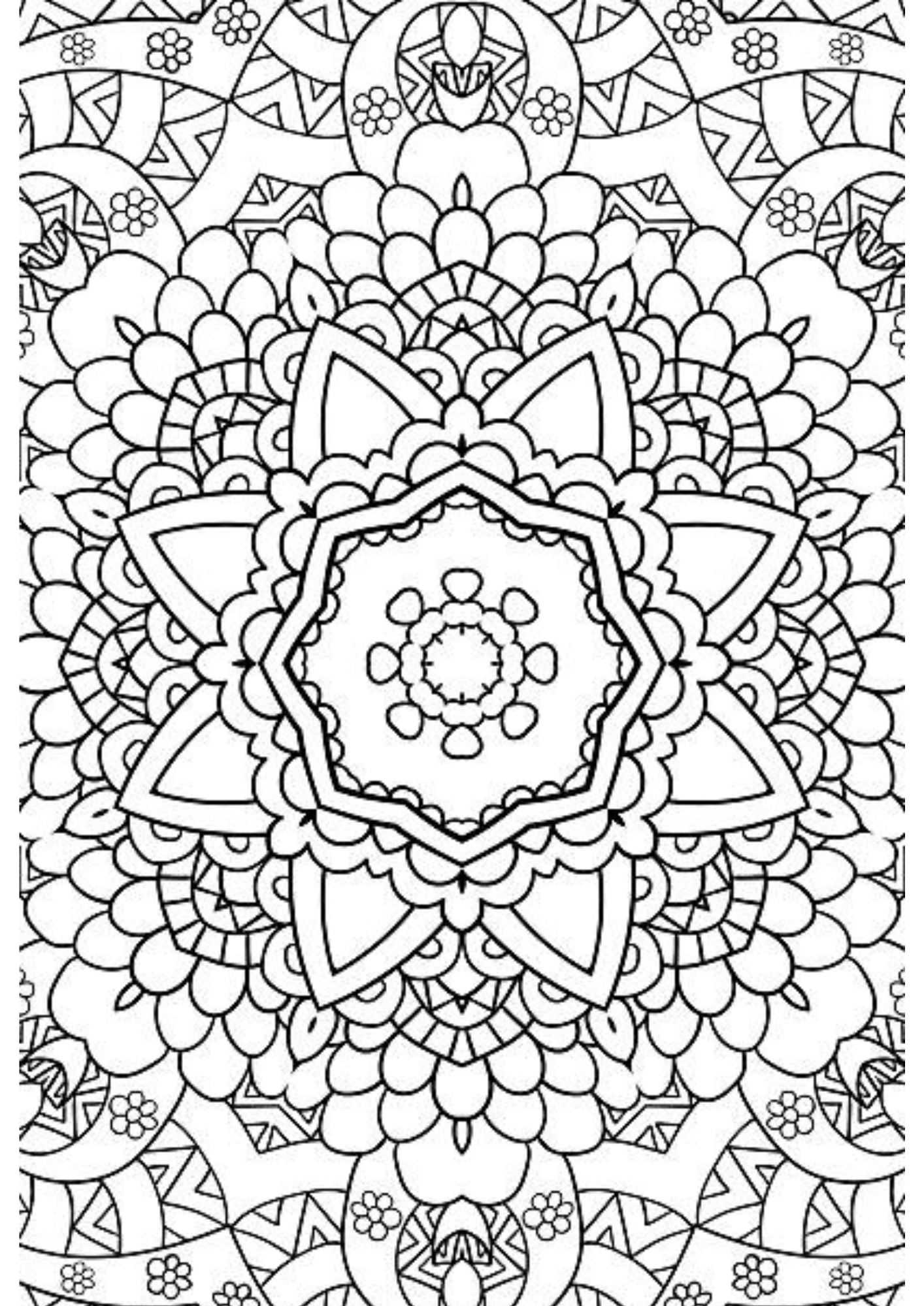 Mandala Tribal Flower Tattoo Simple