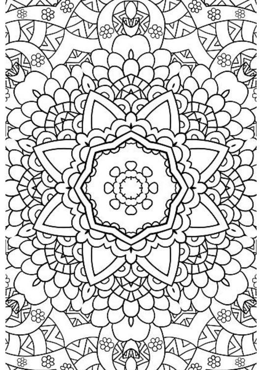 Mandala Tribal Flower Tattoo Simple