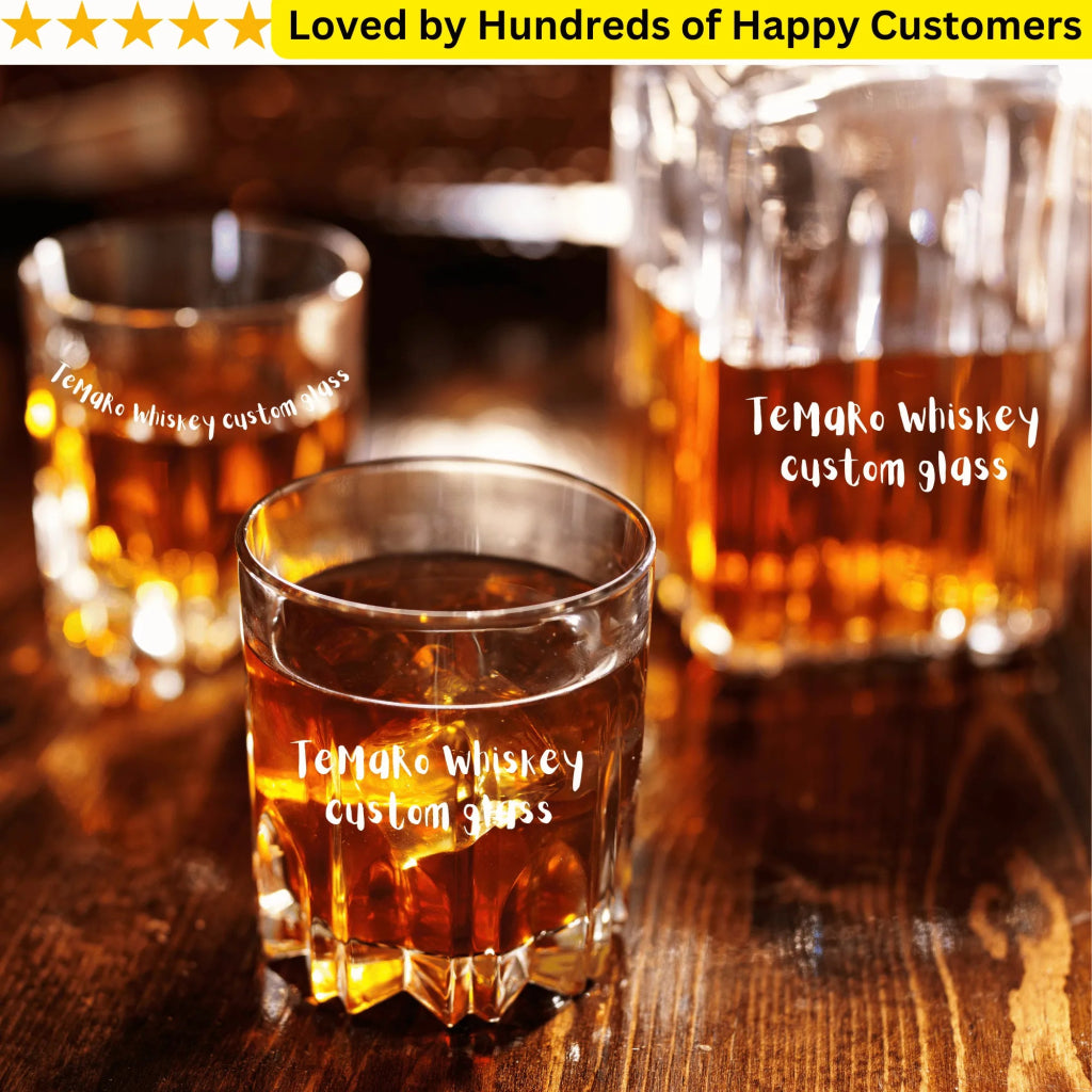 Transform Any Whiskey Glass into a Personalized Masterpiece - TeMaRo™