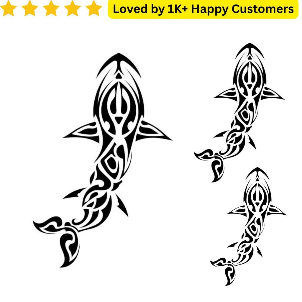 Tribal Tattoo Leg - Shark - TeMaRo™