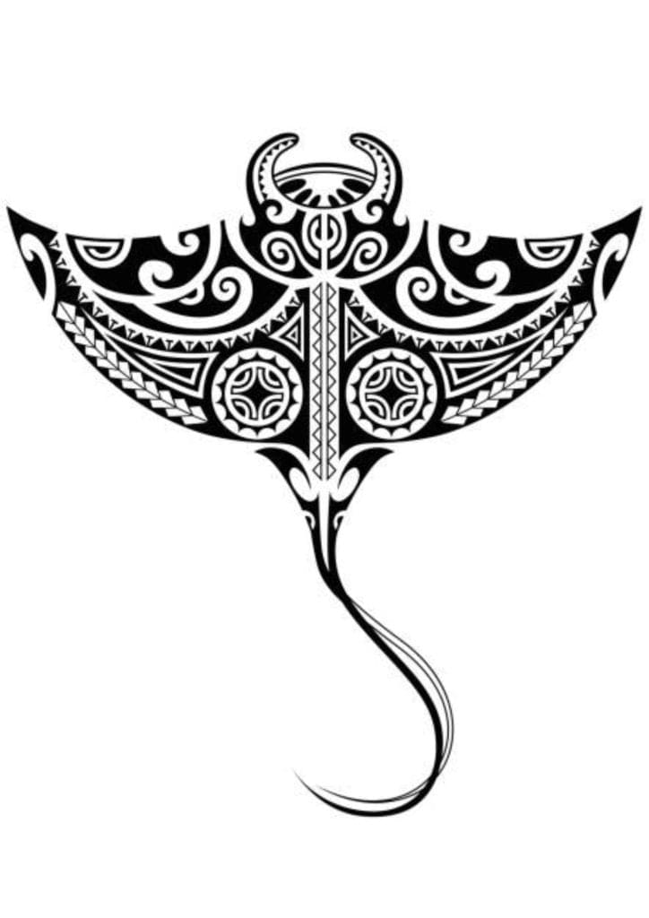 Tribal Tattoo Shoulder - Stingray Design - TeMaRo™