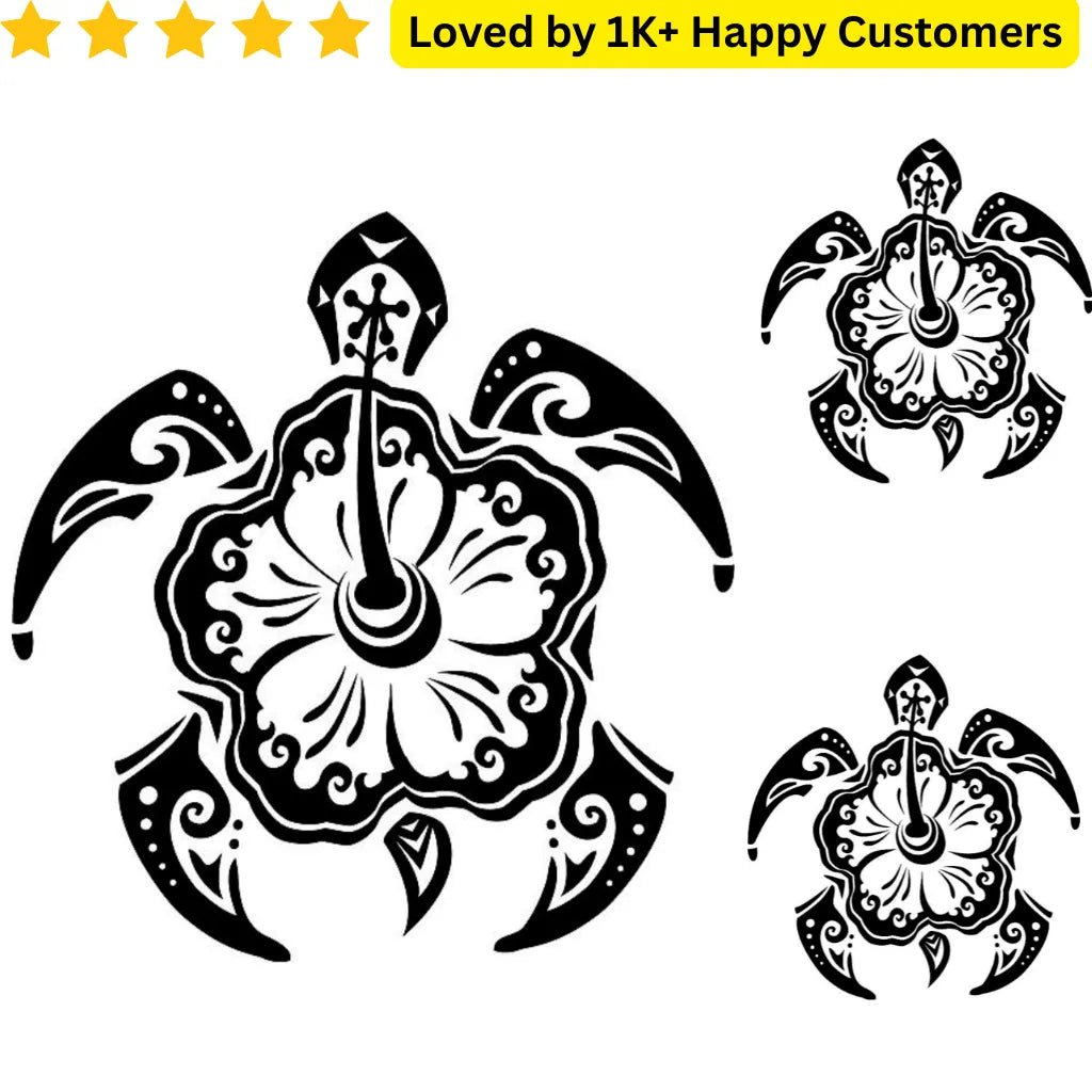 Turtle Tattoo Sticker - TeMaRo™