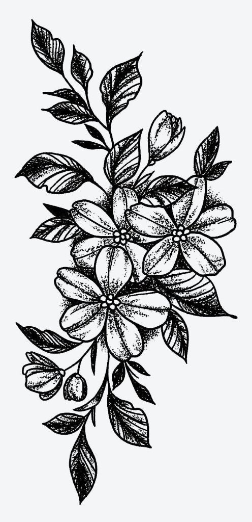 Underboob Flower Tattoo - TeMaRo™