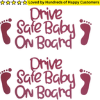 Vehicle Decal - Safe Baby On Board - (24.49X11.43cm) - TeMaRo™