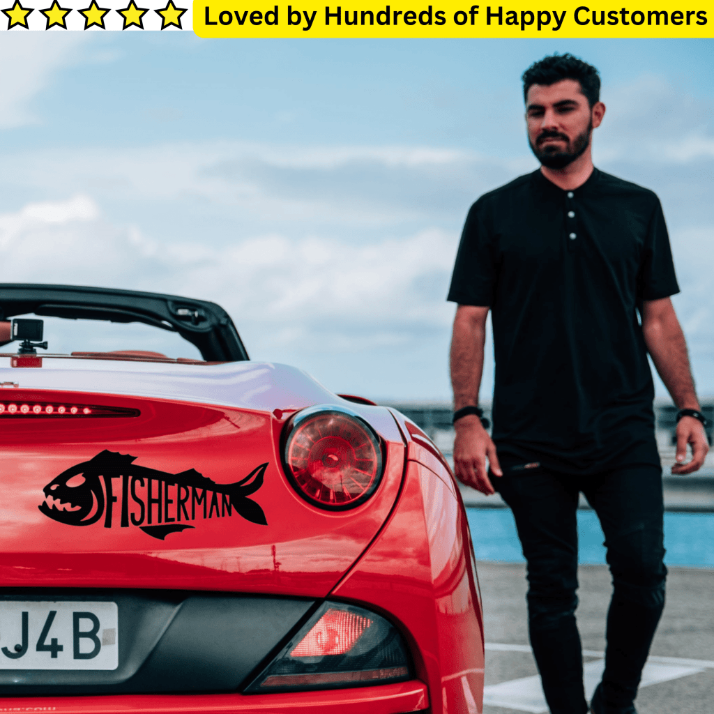 Vinyl Printing - Fisherman Decal (30x25cm) - TeMaRo™