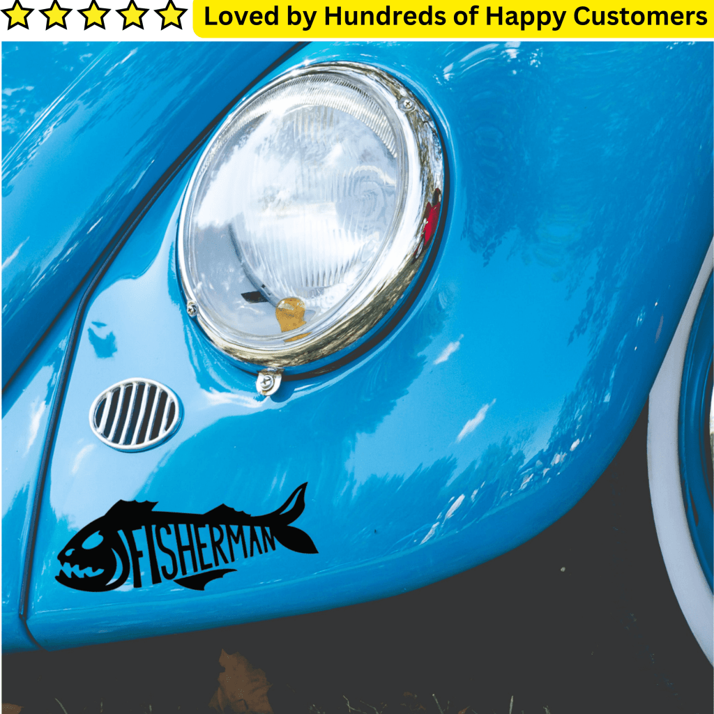 Vinyl Printing - Fisherman Decal (30x25cm) - TeMaRo™