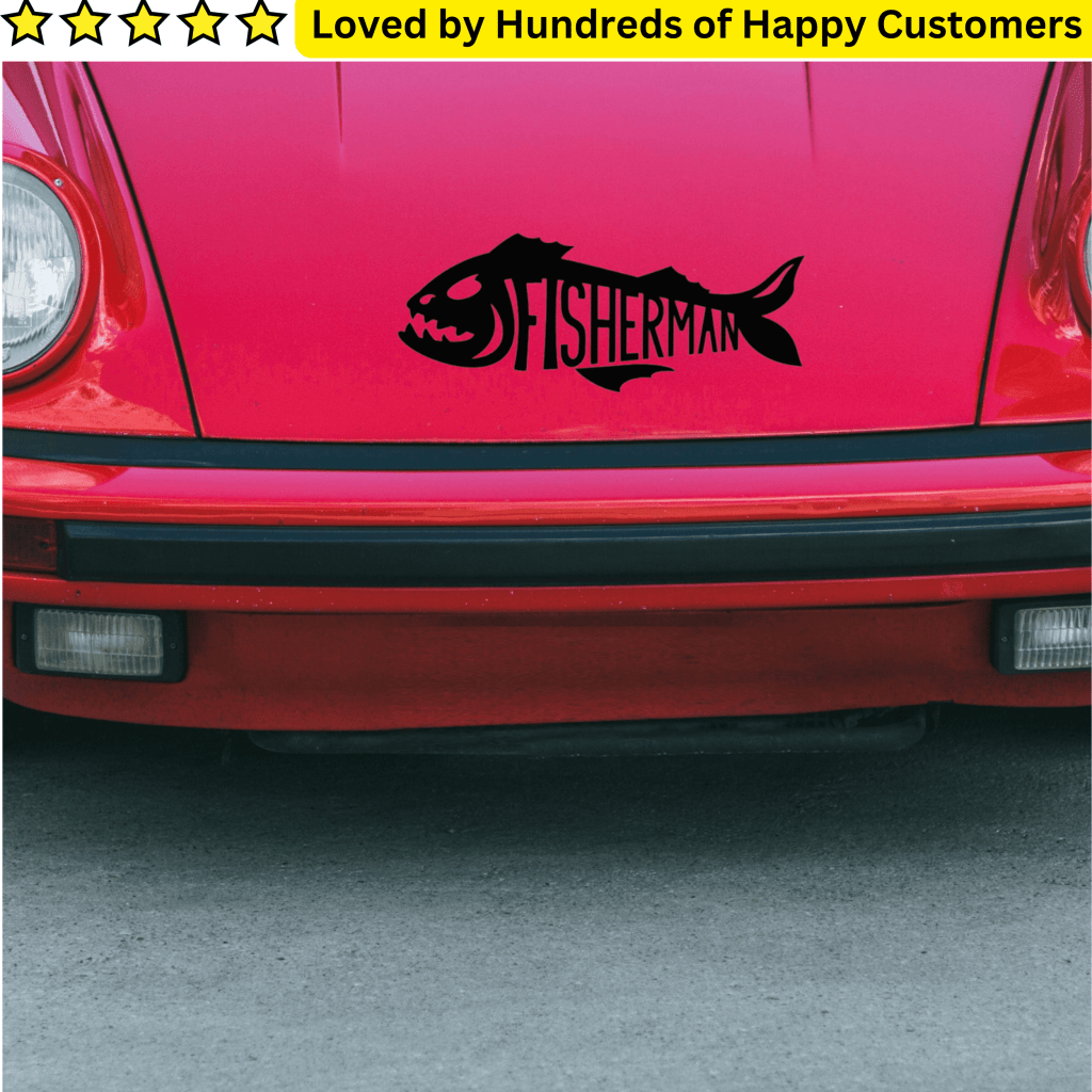 Vinyl Printing - Fisherman Decal (30x25cm) - TeMaRo™