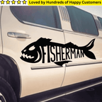 Vinyl Printing - Fisherman Decal (30x25cm) - TeMaRo™