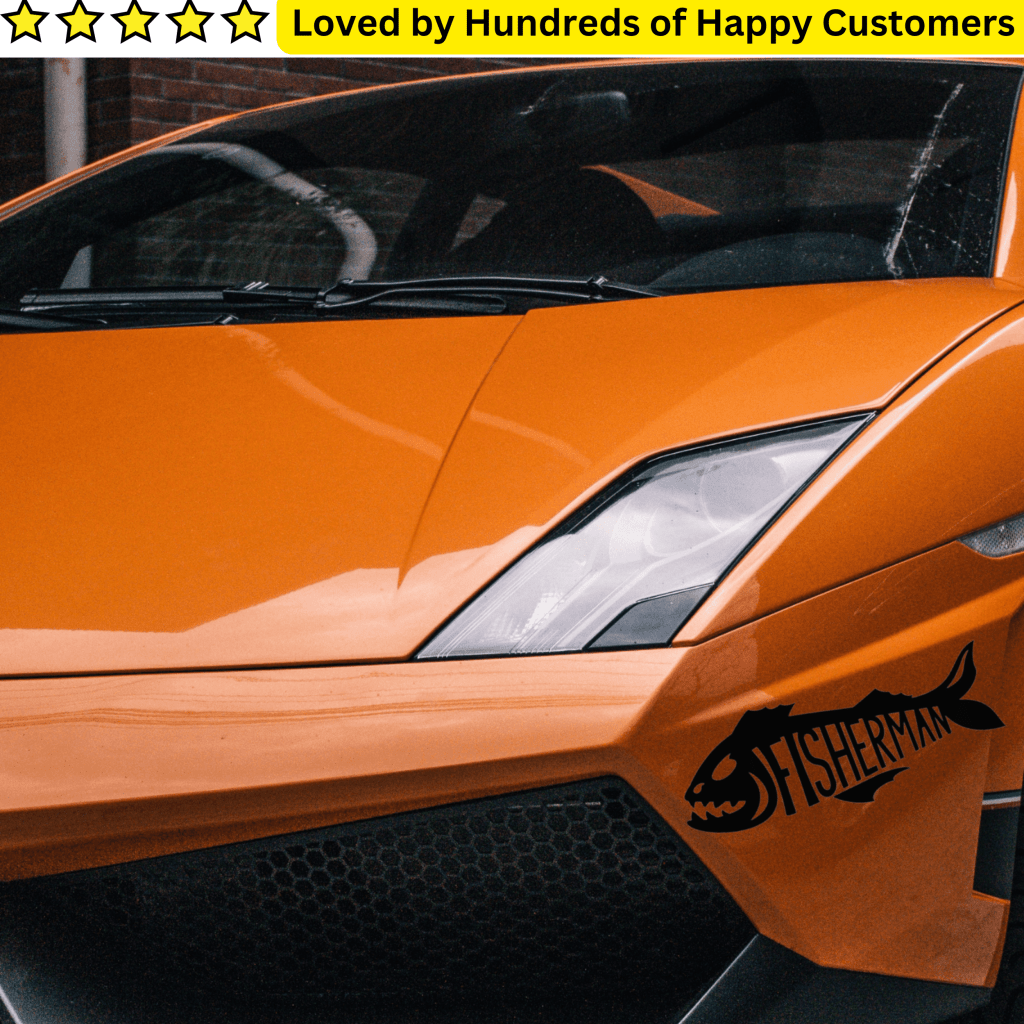 Vinyl Printing - Fisherman Decal (30x25cm) - TeMaRo™