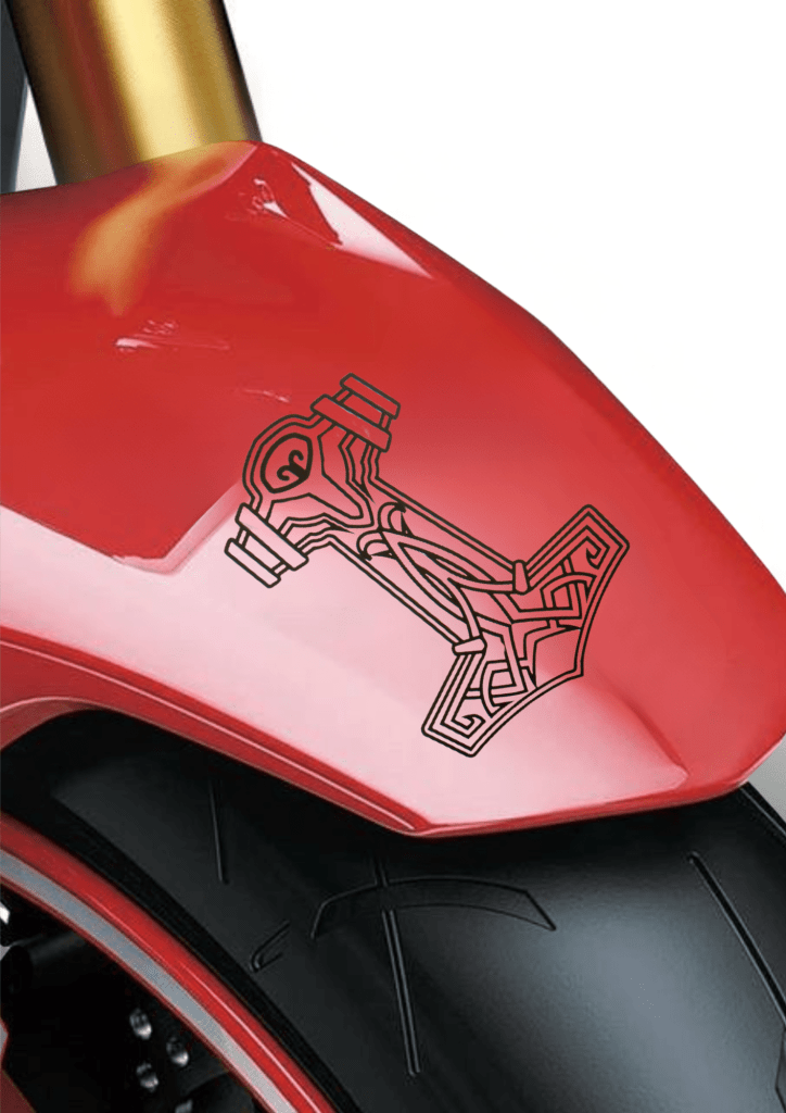 Vinyl Printing Near Me - Bike (10cm X 11.8cm) - TeMaRo™