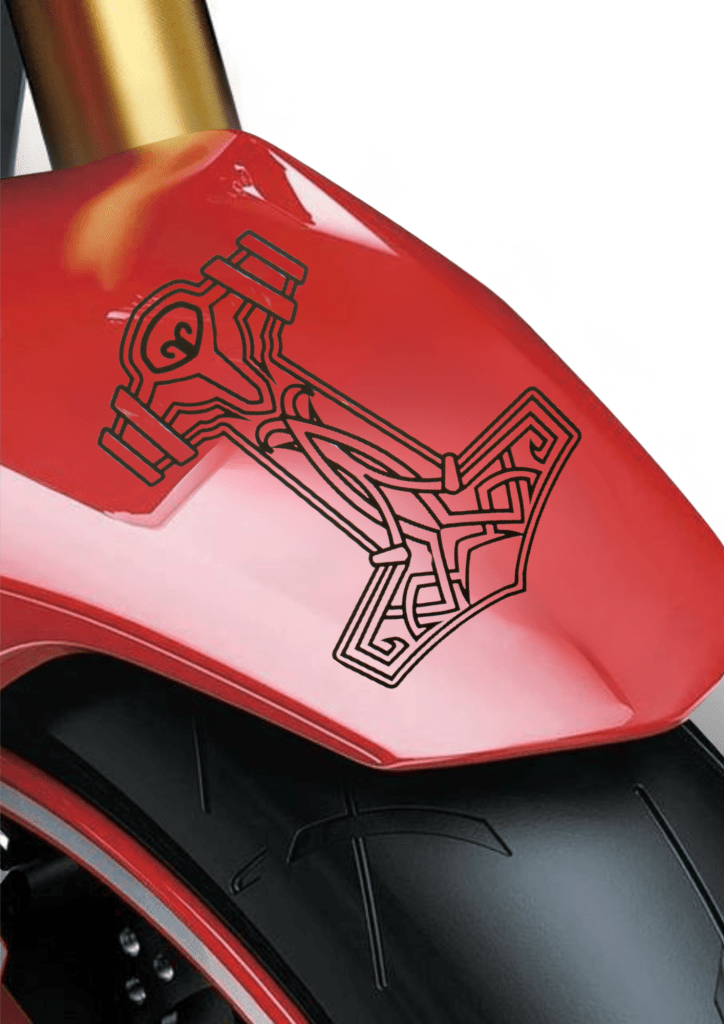 Vinyl Printing Near Me - Bike (10cm X 11.8cm) - TeMaRo™