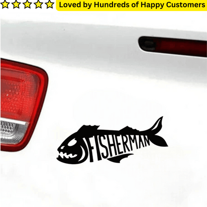 Vinyl Printing - Fisherman Decal (30x25cm)