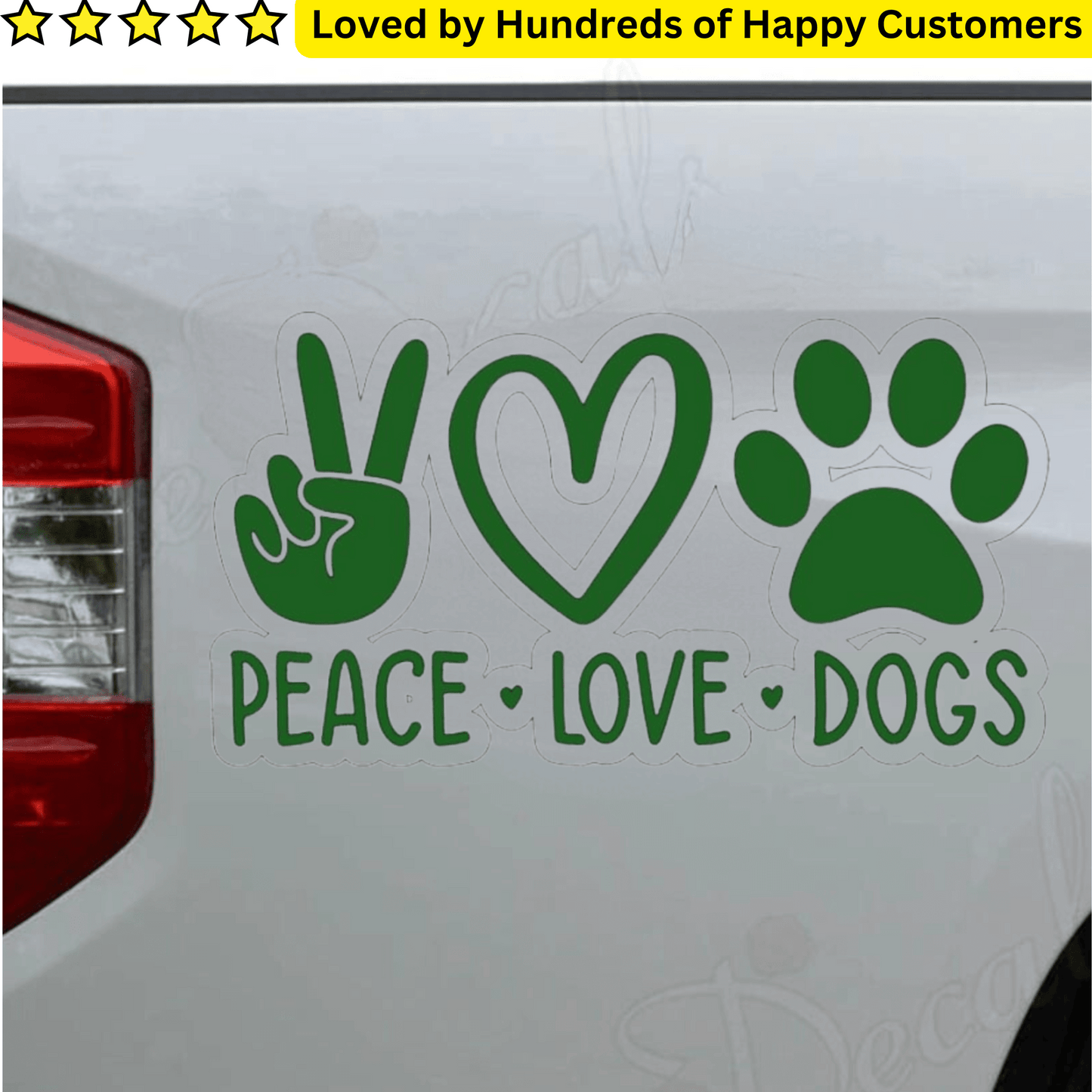 Car Decals Dogs (24.52x12.7cm)