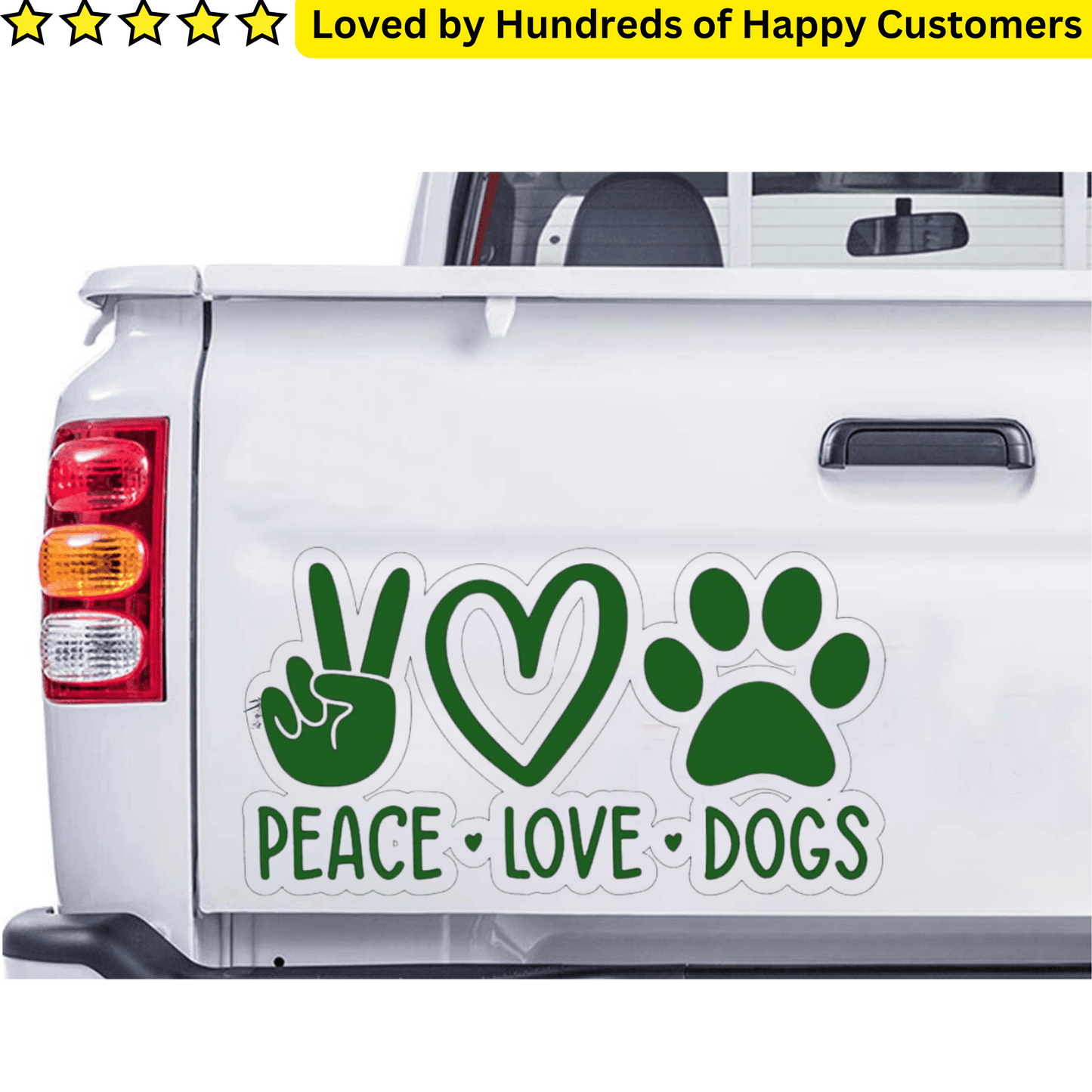 Car Decals Dogs (24.52x12.7cm)