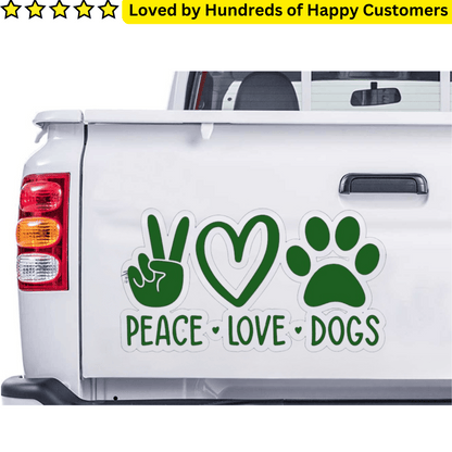 Car Decals Dogs (24.52x12.7cm)