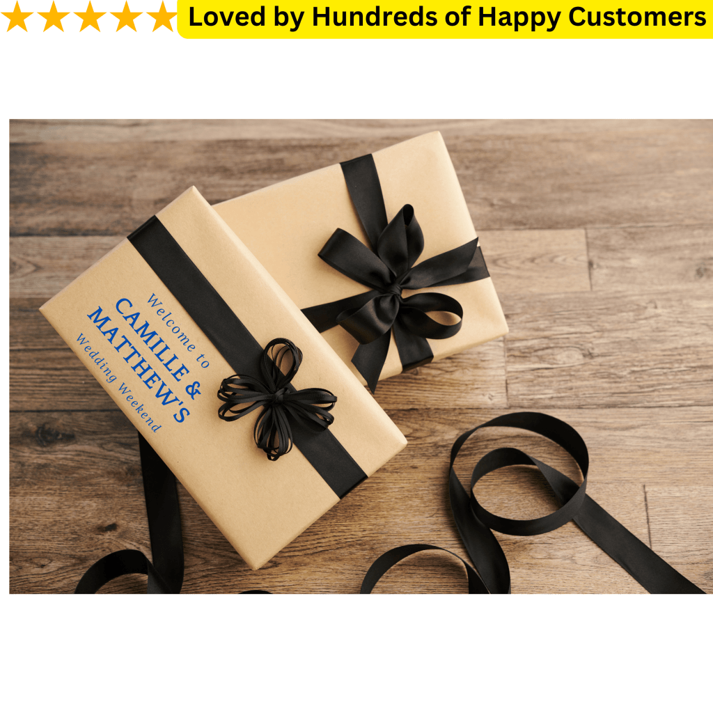 Vinyl Stickers for Bridesmaid Boxes - Add the Final Touch to Your Gift Boxes - TeMaRo™