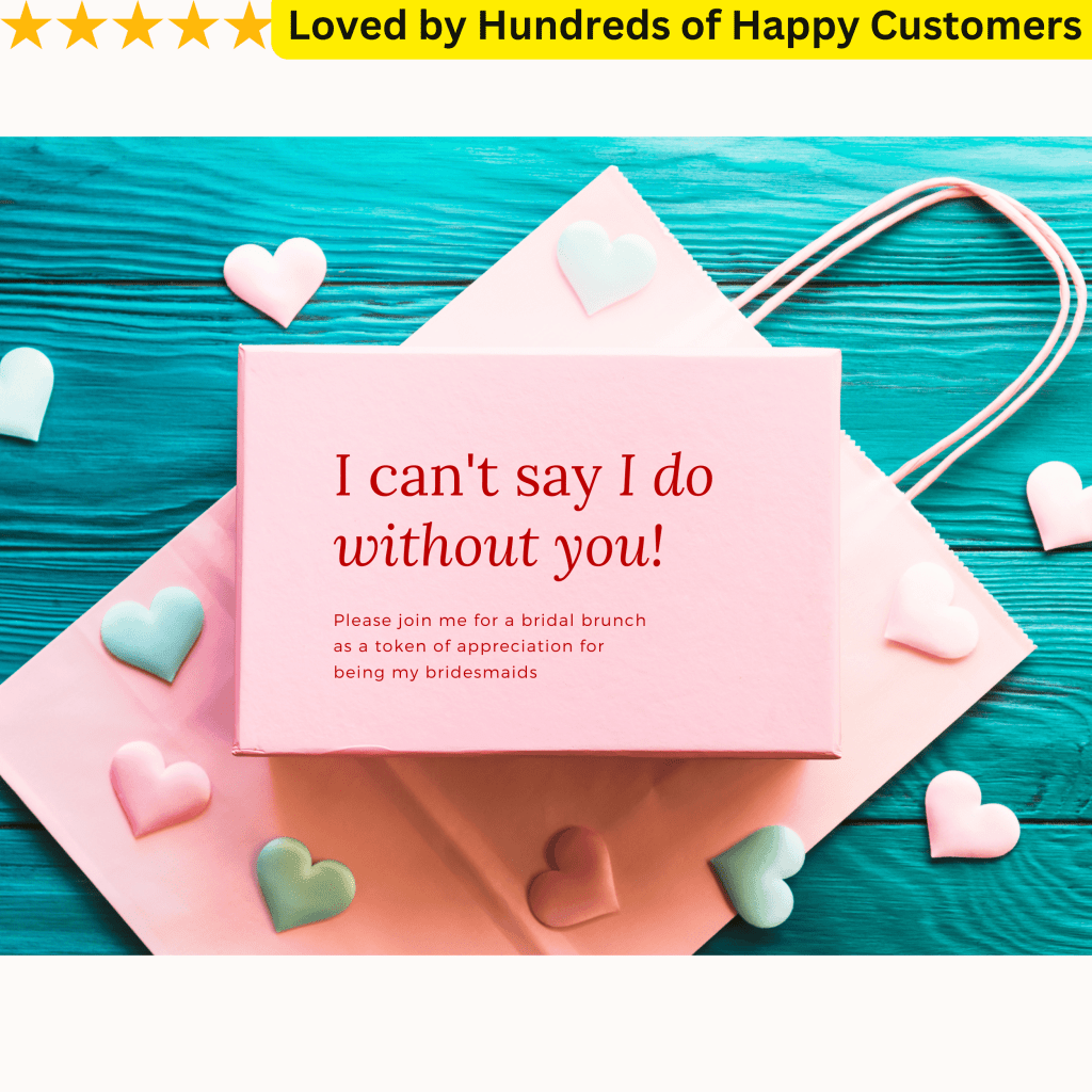 Vinyl Stickers for Bridesmaid Boxes - Add the Final Touch to Your Gift Boxes - TeMaRo™