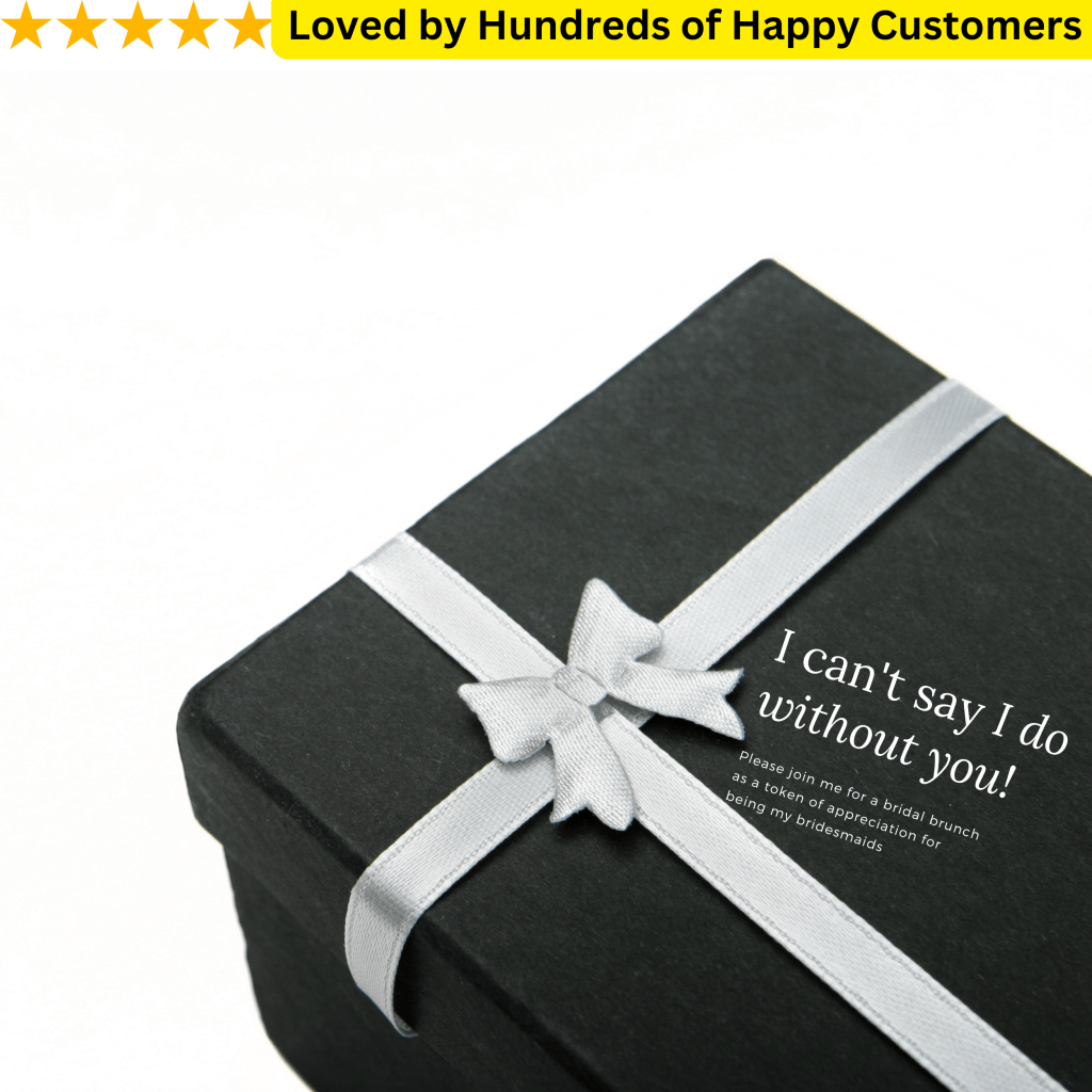 Vinyl Stickers for Bridesmaid Boxes - Add the Final Touch to Your Gift Boxes - TeMaRo™