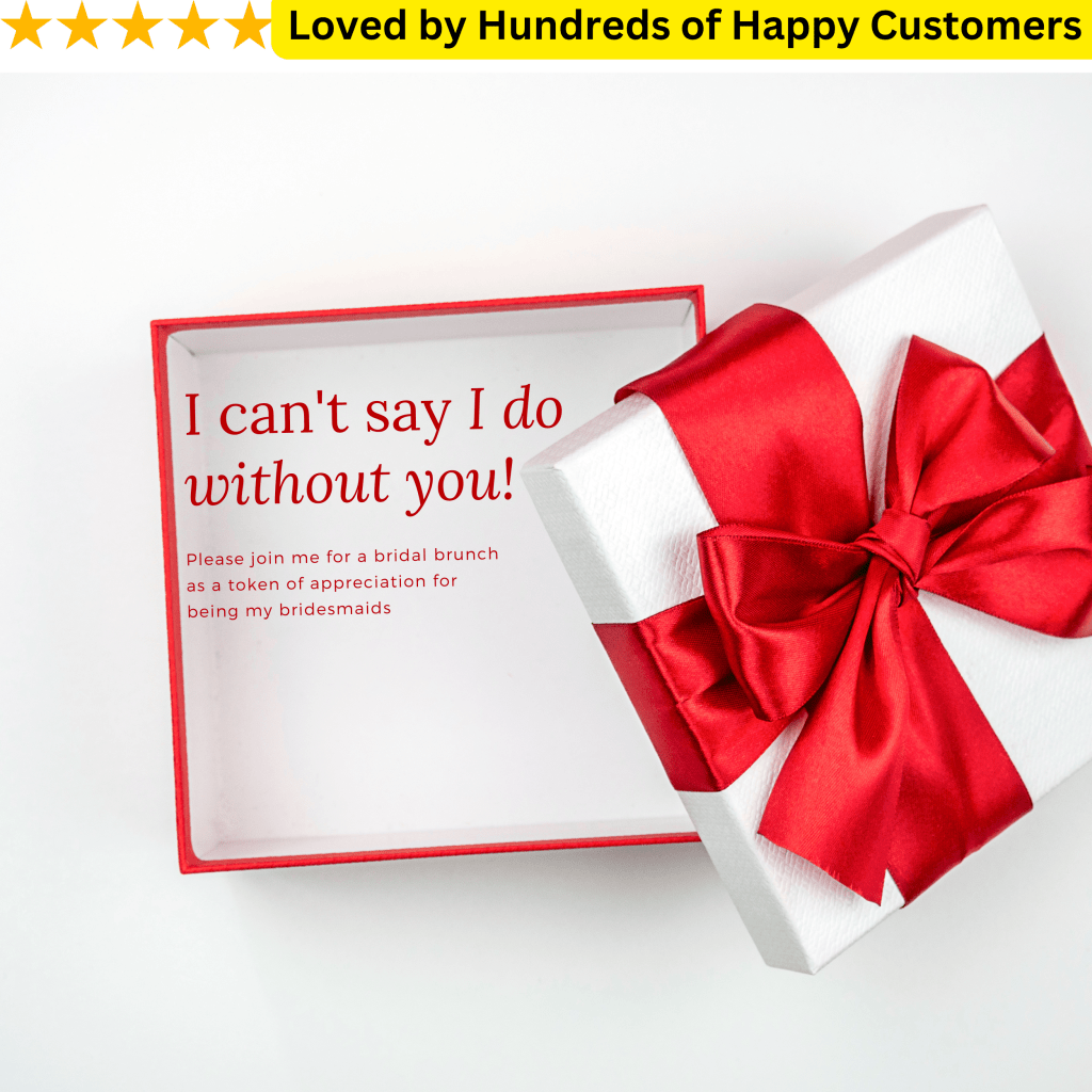 Vinyl Stickers for Bridesmaid Boxes - Add the Final Touch to Your Gift Boxes - TeMaRo™