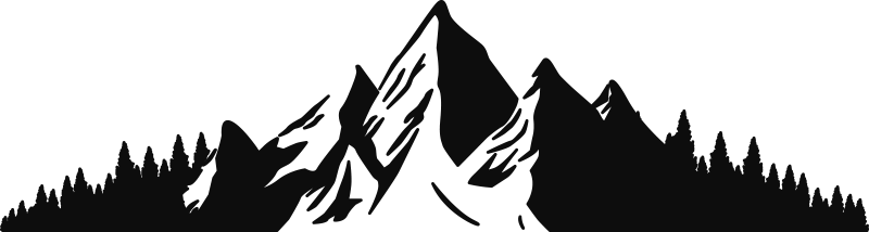 Vinyl Stickers Sheets - Mountain (30x90cm) - TeMaRo™