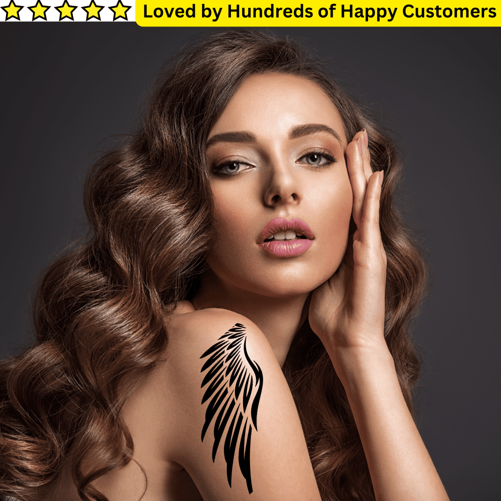 Wing Tattoos Neck - TeMaRo™