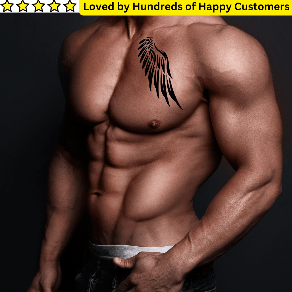 Wing Tattoos Neck - TeMaRo™