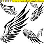 Wing Tattoos Neck - TeMaRo™