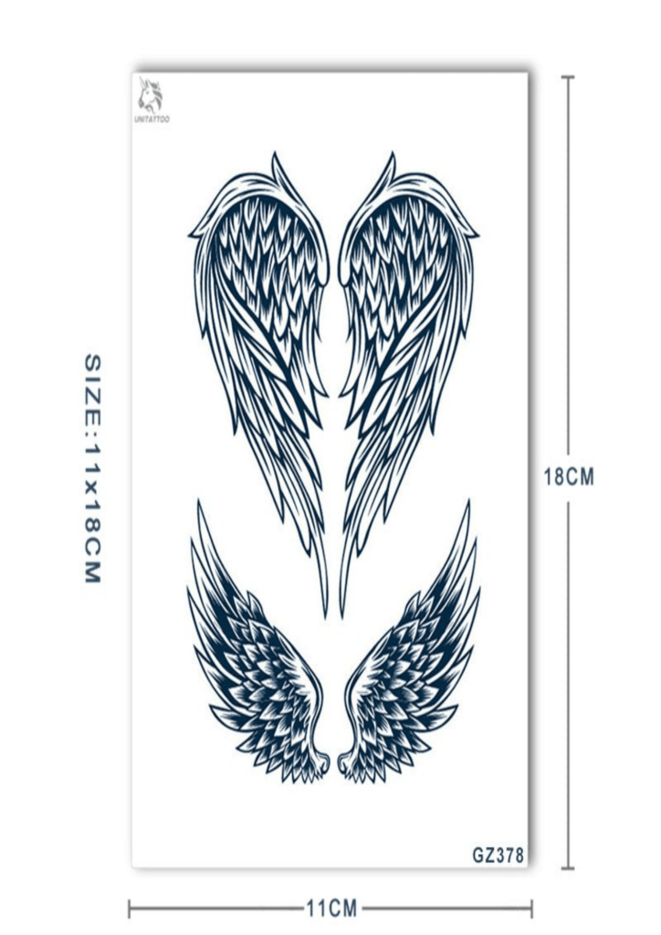 Wings StickOn Tattoos Near Me - TeMaRo™ 🇿🇦