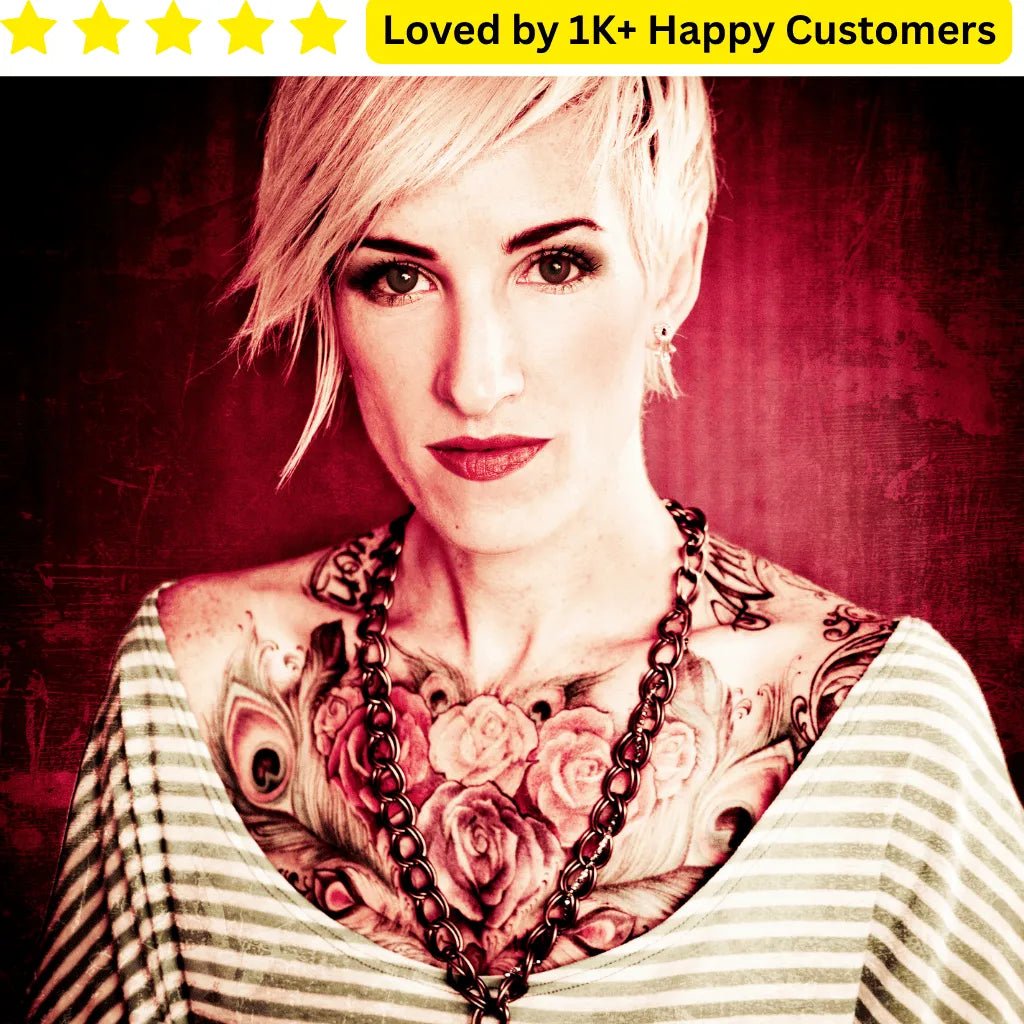 Chest Tattoo Female | Elegant & Unique - TeMaRo™ 🇿🇦