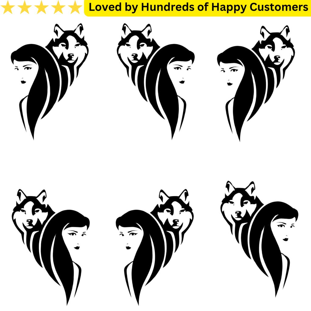 Women Tattoos for Back - Wolf - TeMaRo™