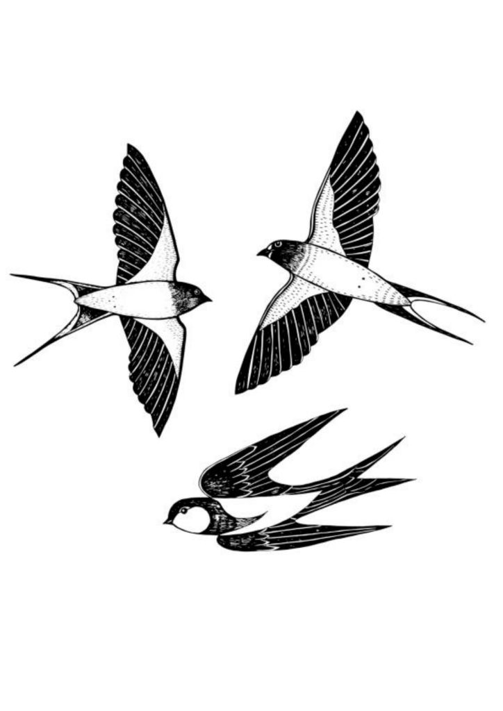 Women Tattoos Hand - Sparrows - TeMaRo™