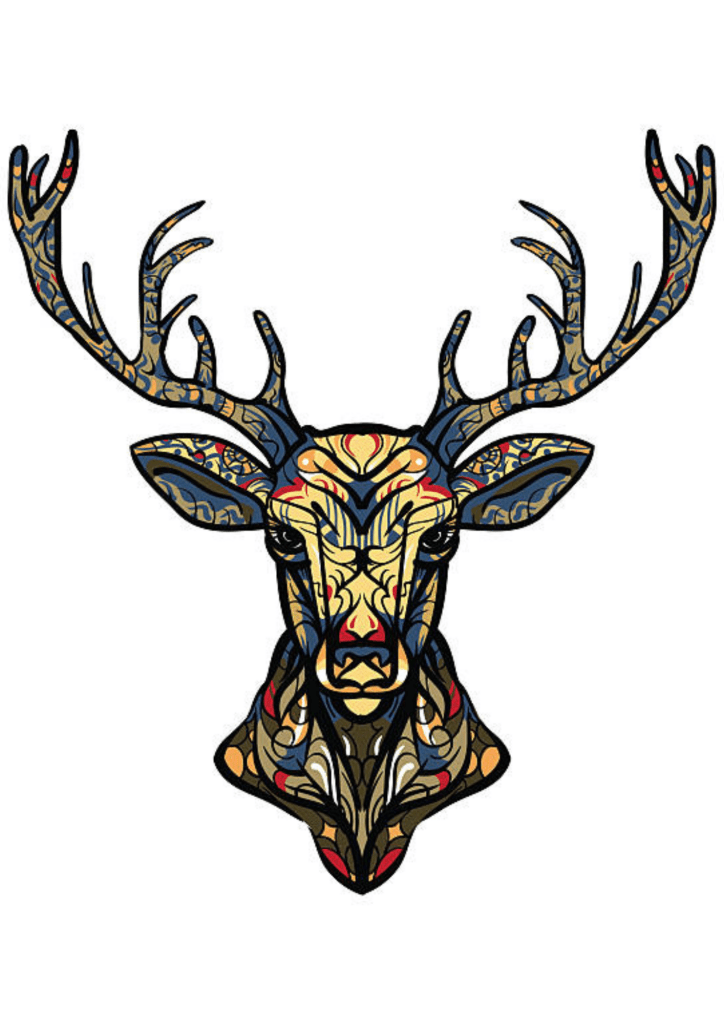 Women Tattoos Thigh - Deer Head - TeMaRo™