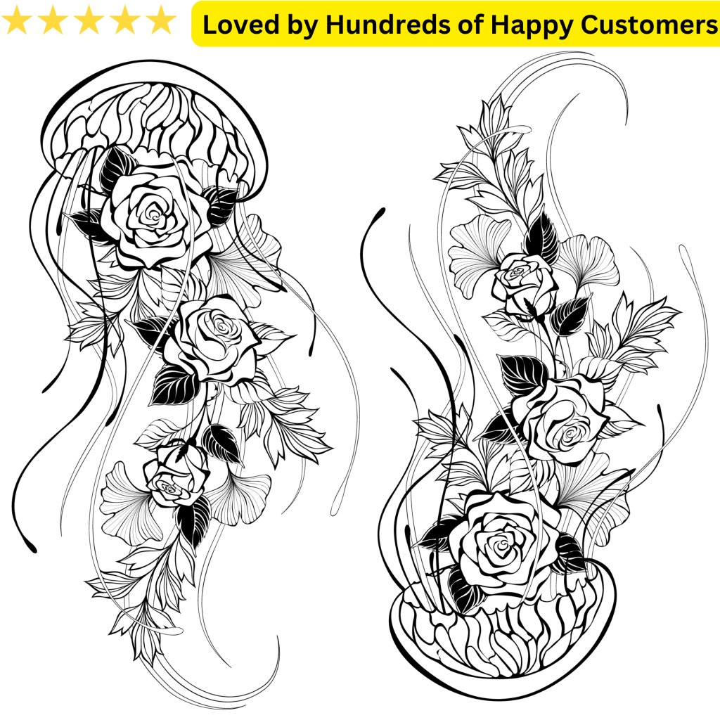 Women Thigh Tattoo Jellyfish - TeMaRo™