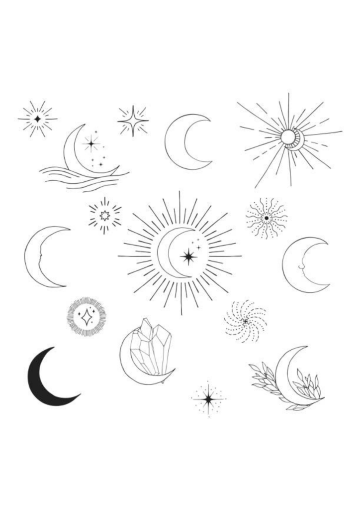 Women Unique Tattoos - Celestial Sheet - TeMaRo™