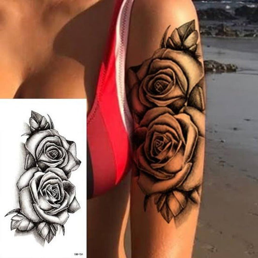 Fake Inked Tattoo Rose Sticker - TeMaRo