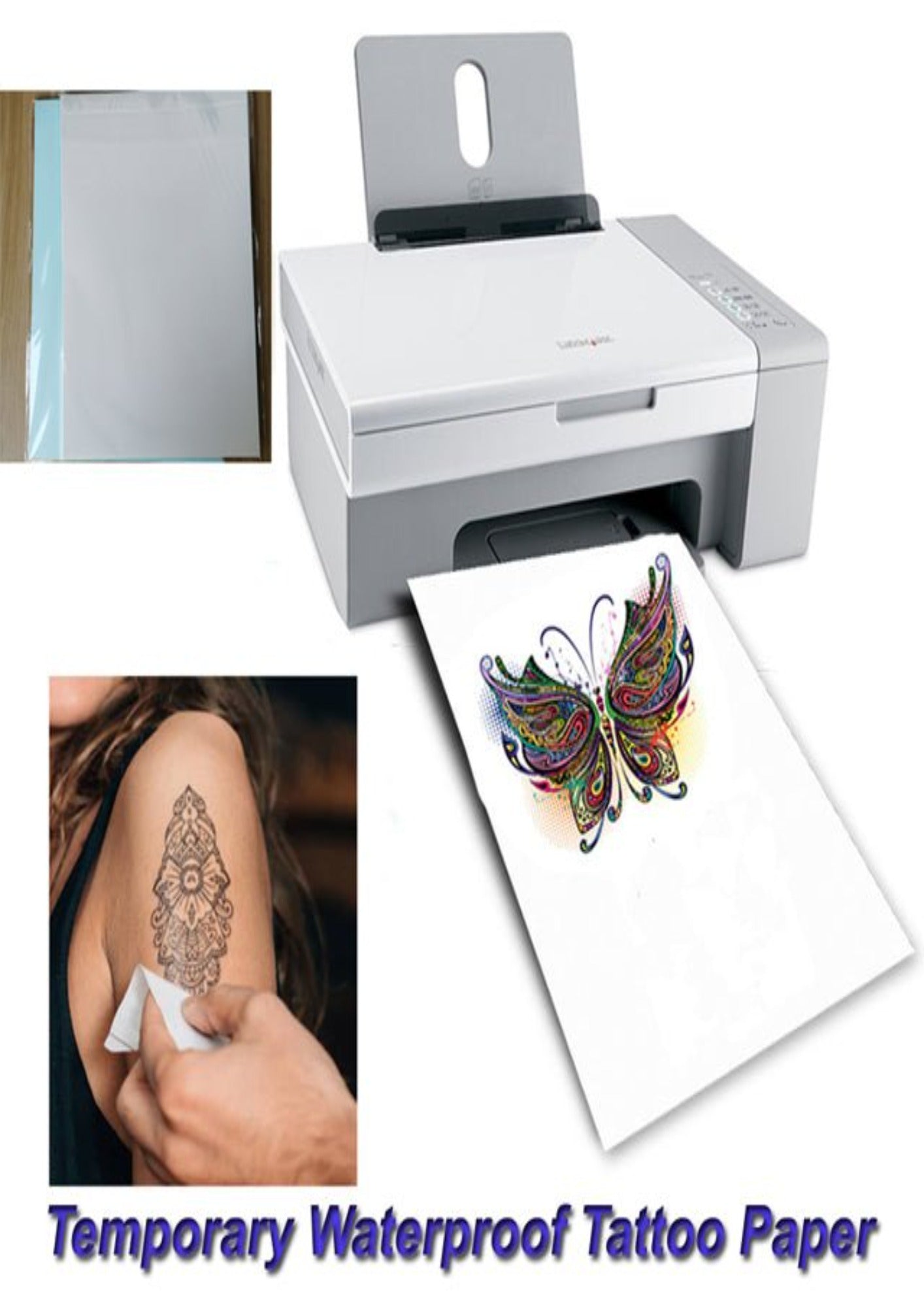 DIY Temporary Tattoos: Printable Tattoo Paper for Laser Printers – TeMaRo™