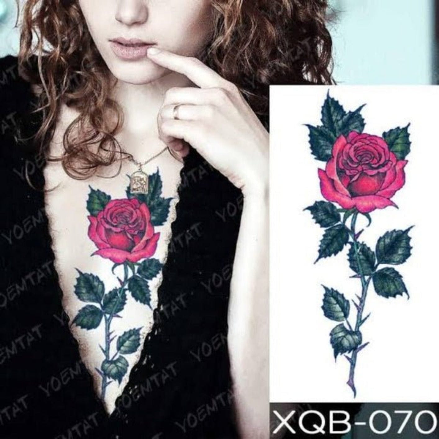 TeMaRo 21cm X 15cm (Not an A4 size) Best Tattoos Stickers Flowers for Arms