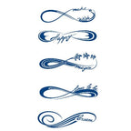 TeMaRo 21cm X 15cm (Not an A4 size) Infinity Life, Hope and Love Tattoo Temporary