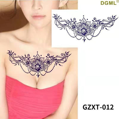 TeMaRo 21cm X 18cm (Not an A4 size) Semi Permanent DIY Temporary Tattoo Chest