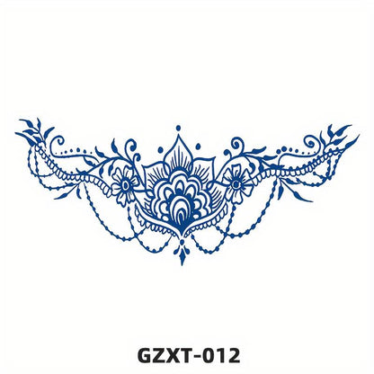 TeMaRo 21cm X 18cm (Not an A4 size) Semi Permanent DIY Temporary Tattoo Chest